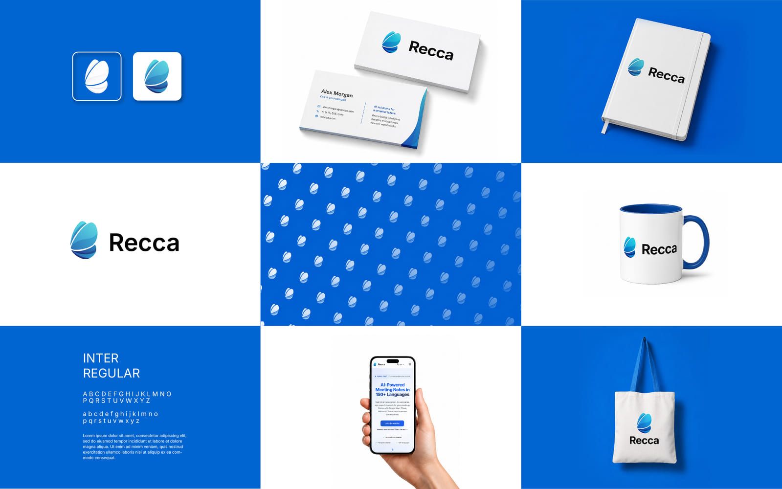 Recca brand identity applications